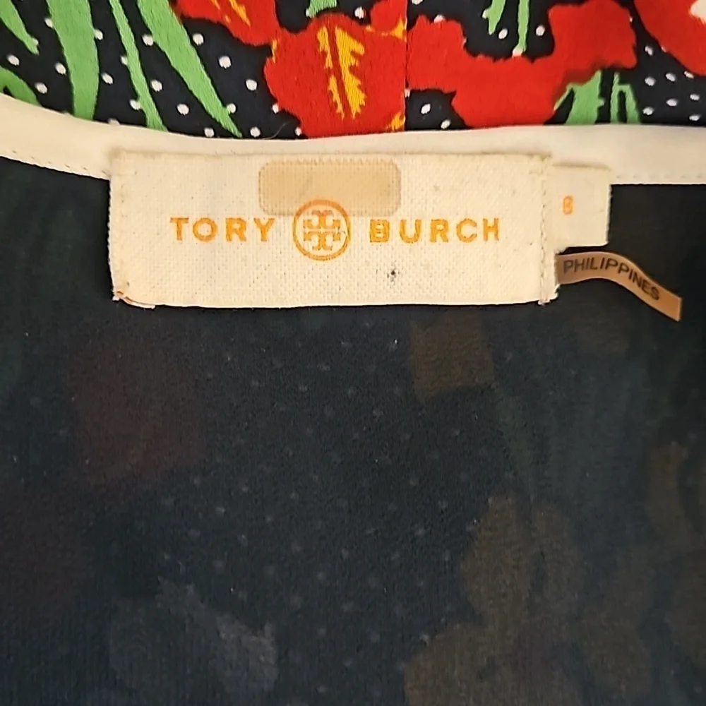 Tory Burch Floral Grotto Wrap Dress Size 8